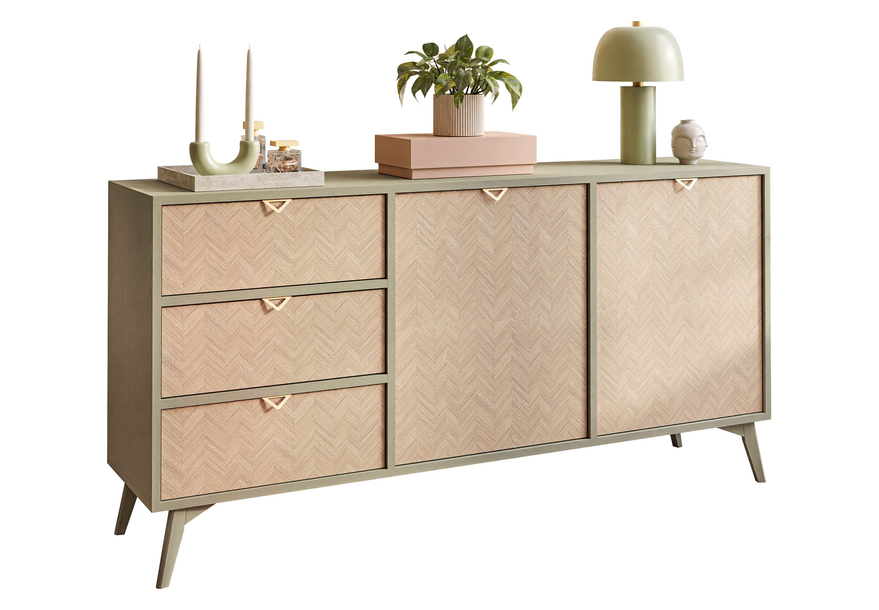 Lookway Kommode ALOE KSZ158 mit Schubladen, 158x38x80 cm