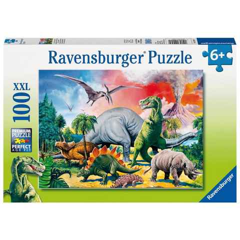Ravensburger Puzzle Unter Dinosauriern. Puzzle 100 Teile XXL, 100 Puzzleteile