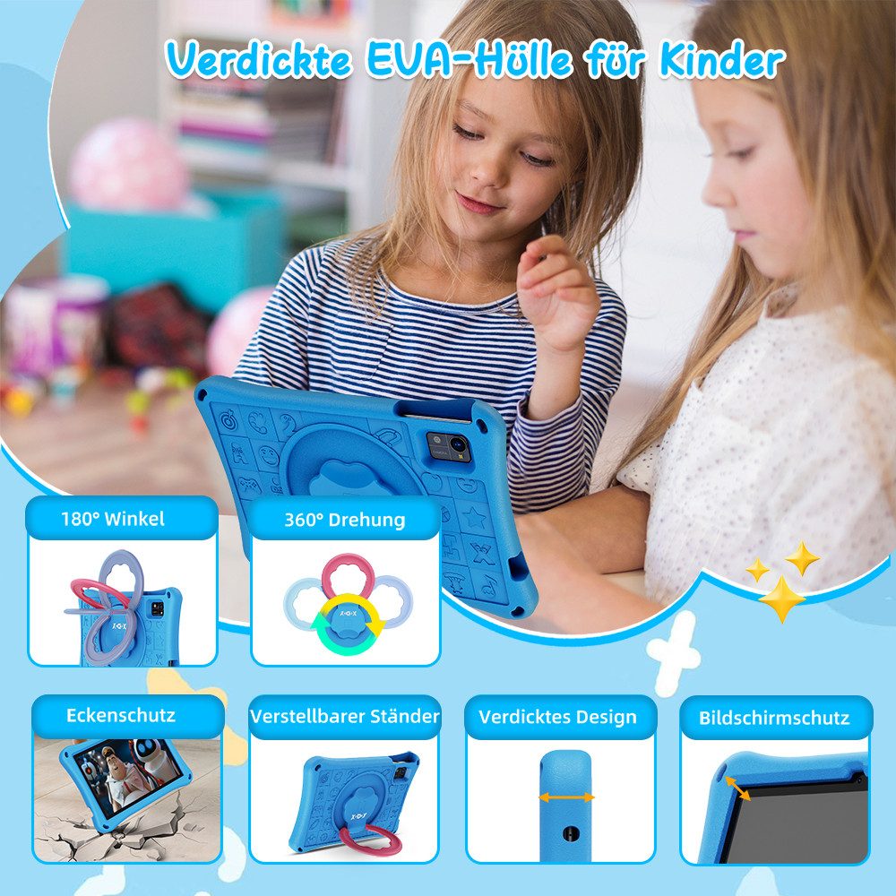 XGODY N02Pro Android 15 16GB+256GB Kinder Tablet (10.1", 256 GB, Android 15, mit EVA Kinderschutzhülle, Octa Core 256GB ROM 7000 mAh Dual-Kamera)