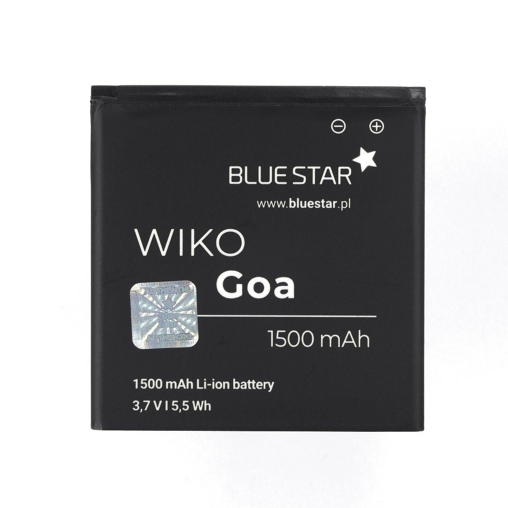 BlueStar Akku Ersatz kompatibel mit Wiko Goa 1500 mAh Li-lon Austausch Batterie Accu Smartphone-Akku