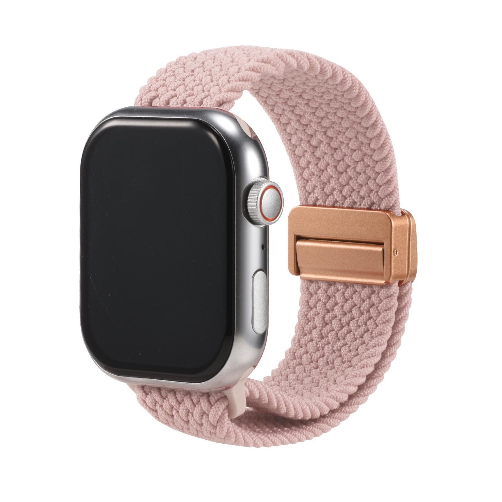 CoolGadget Smartwatch-Armband Fitnessarmband aus Nylon iWatch, für Apple Watch 1 - 6 7 8 9 10 11 SE 1 2 3 Ultra 1 2 3 42 44 45 49 mm