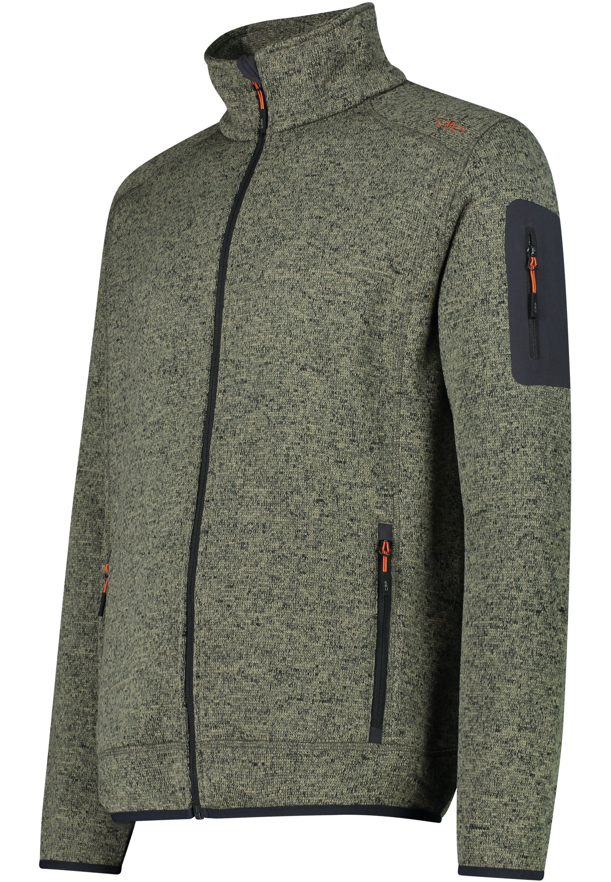 CMP Strickfleecejacke MAN JACKET SAGE-ANTRACITE günstig online kaufen