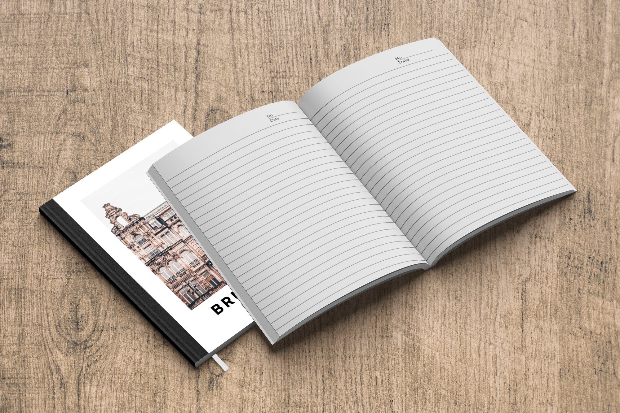 MuchoWow Notizbuch Tagebuch, A5, Brüssel Belgien - Merkzettel, Architektur, Seiten, 98 Haushaltsbuch - Notizheft, Journal,