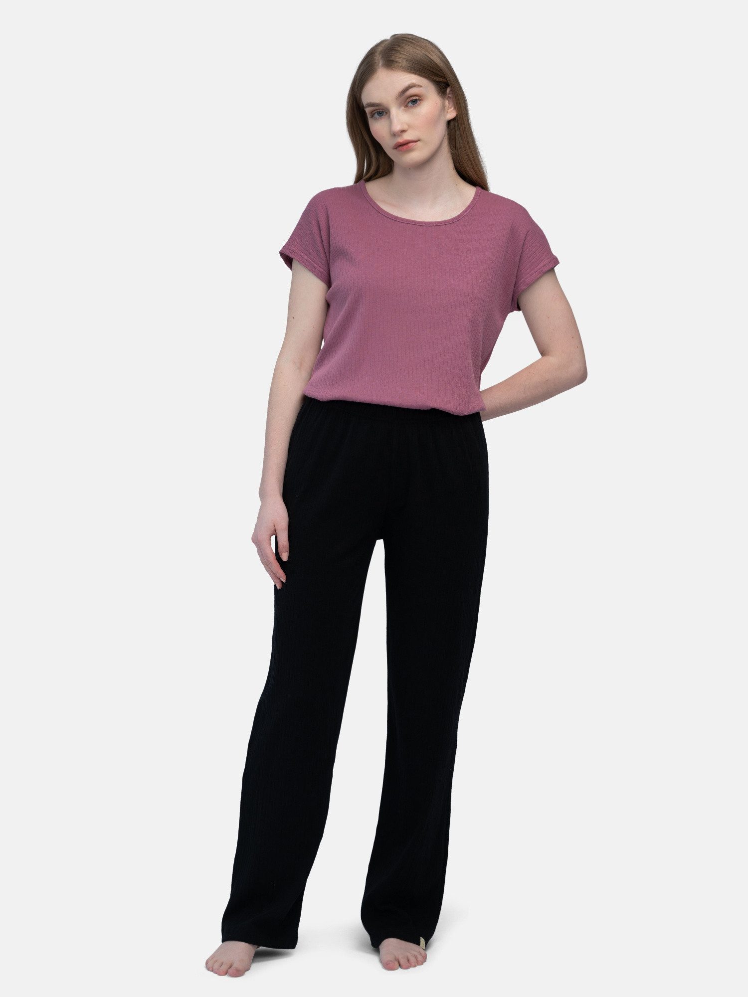 Pyjamahose aus Derby Rib