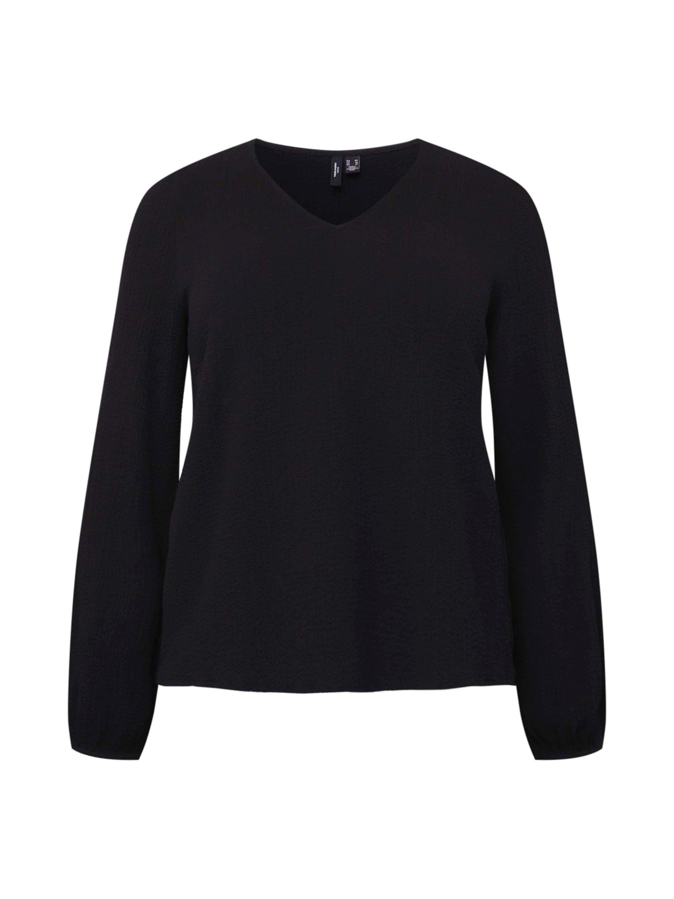 Vero Moda Curve Langarmshirt LEI (1-tlg) Plain/ohne Details