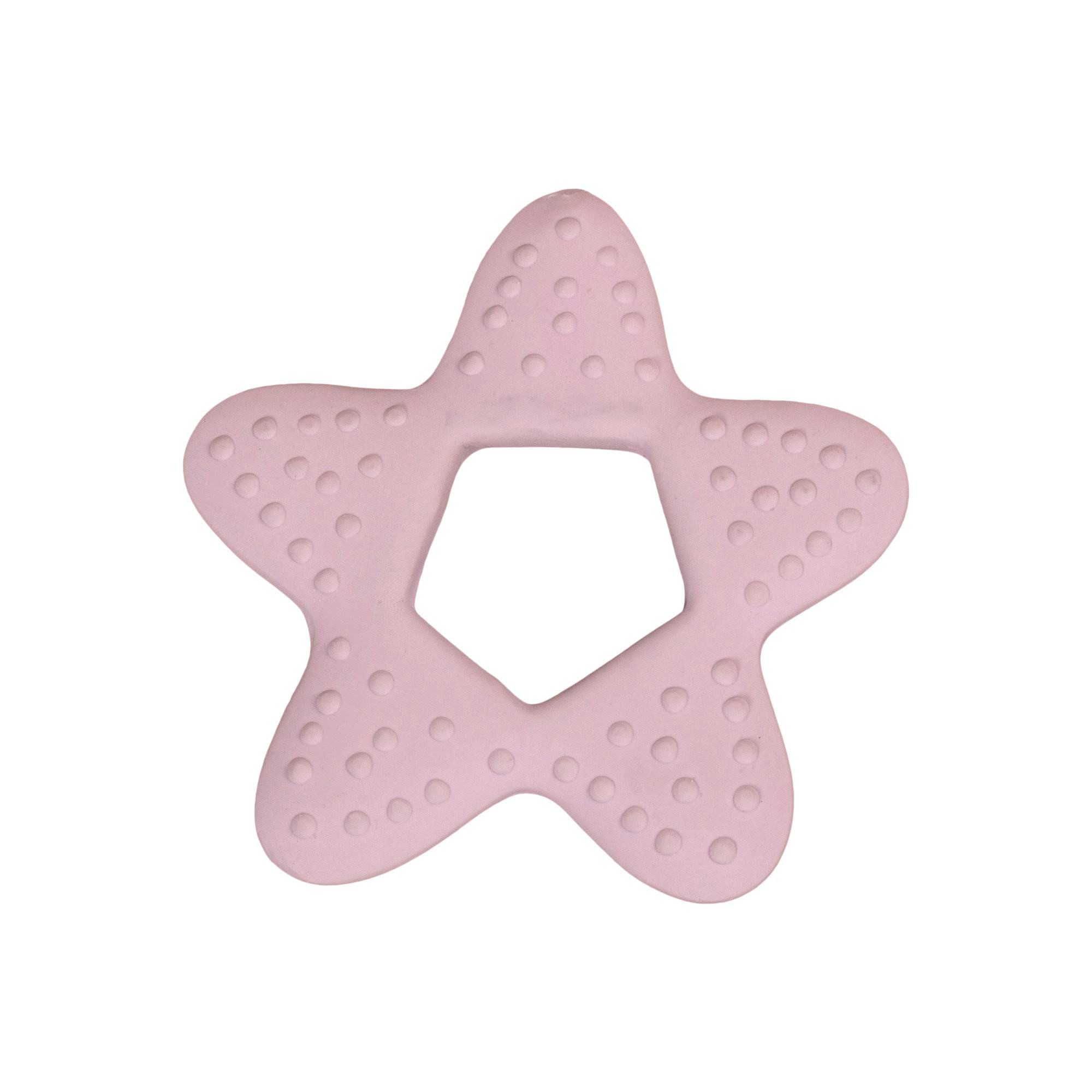 FILIBABBA Beißring Naturkautschuk - Stern, Krokodil, Giraffe, (Beißring mit Struktur), 100% Naturkautschuk, nachhaltig, biologisch abbaubar, BPA- & PVC-frei