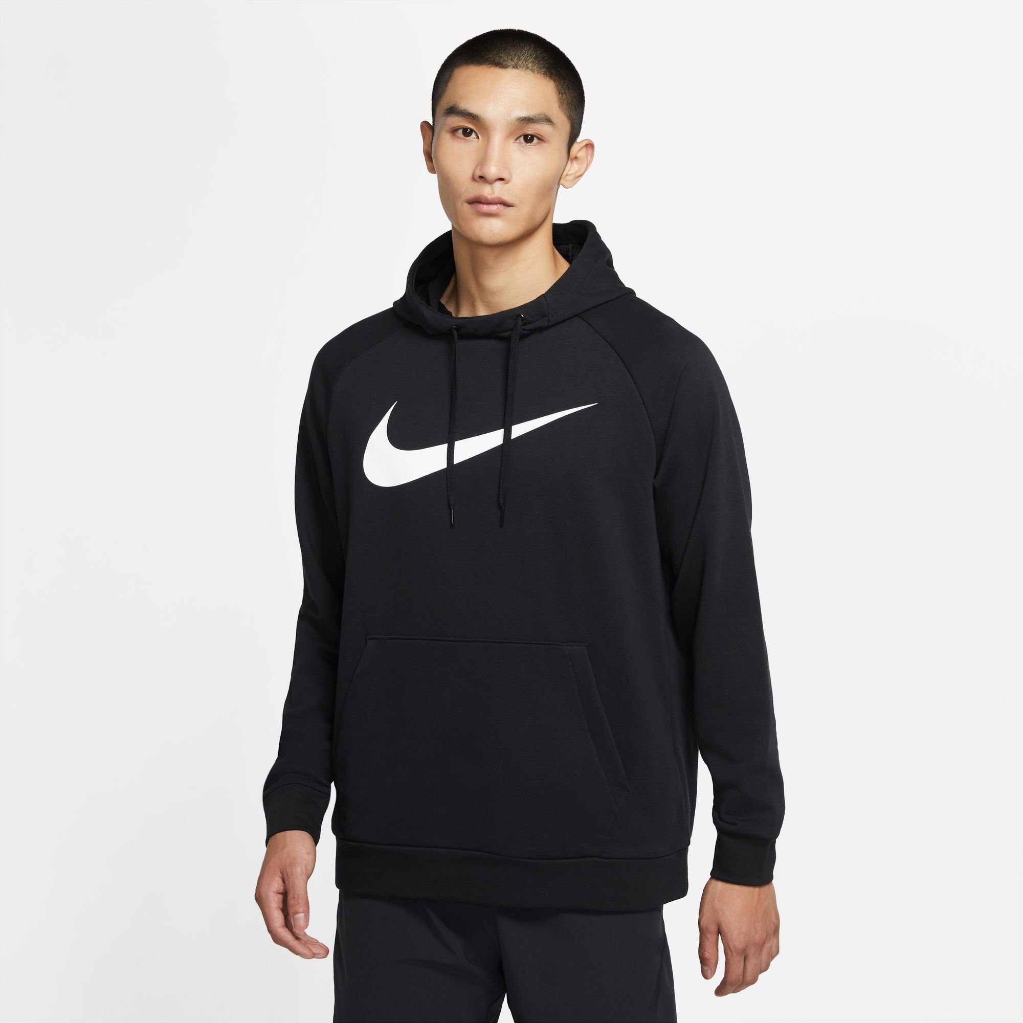 Nike Kapuzensweatshirt DRI-FIT MEN'S PULLOVER TRAINING HOODIE schwarz