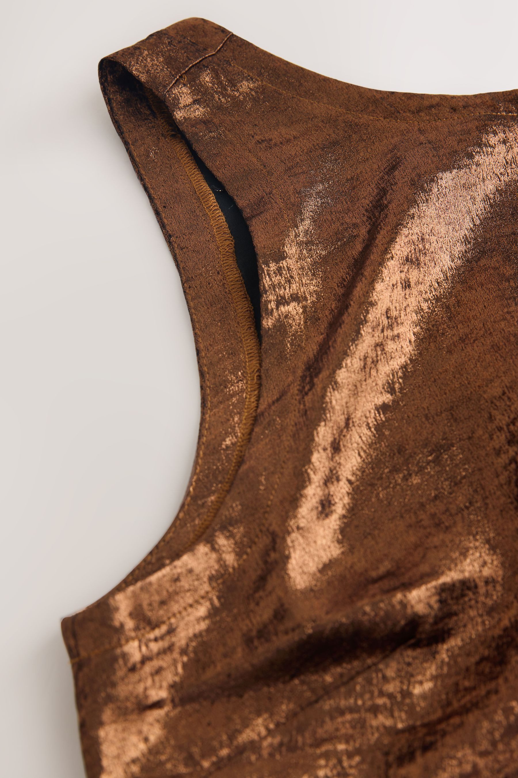 Next Blusentop Ärmelloses Metallic-Top (1-tlg) günstig online kaufen