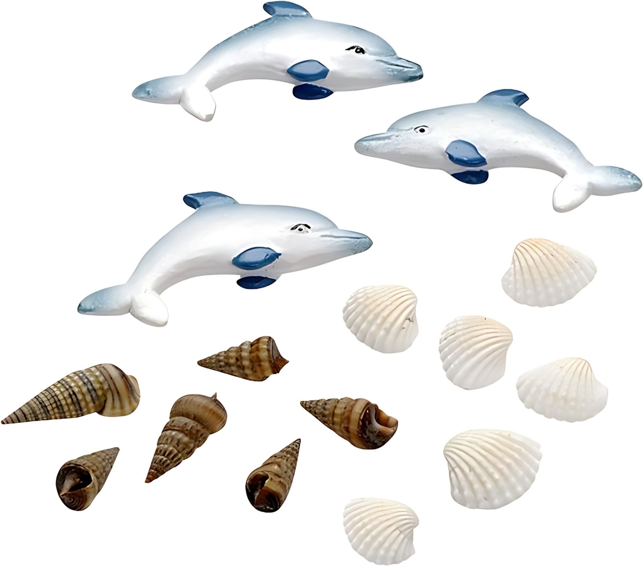 Knorr Prandell Bastelnaturmaterial KNORR PRANDELL 218002758 Dekostreu Maritim Delphin 1 - 4 cm Polyresin