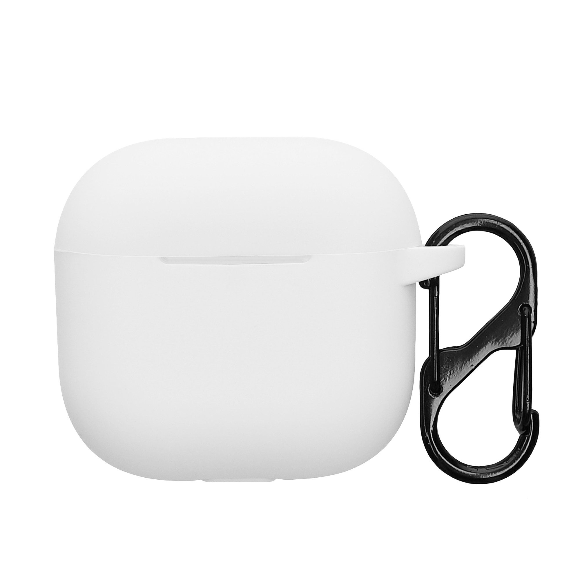 kwmobile Kopfhörer-Schutzhülle Schutzhülle für Apple Airpods 4 Hülle, TPU Silikon Case für Kopfhörer Ladecase stoßfestes Cover mit Karabiner
