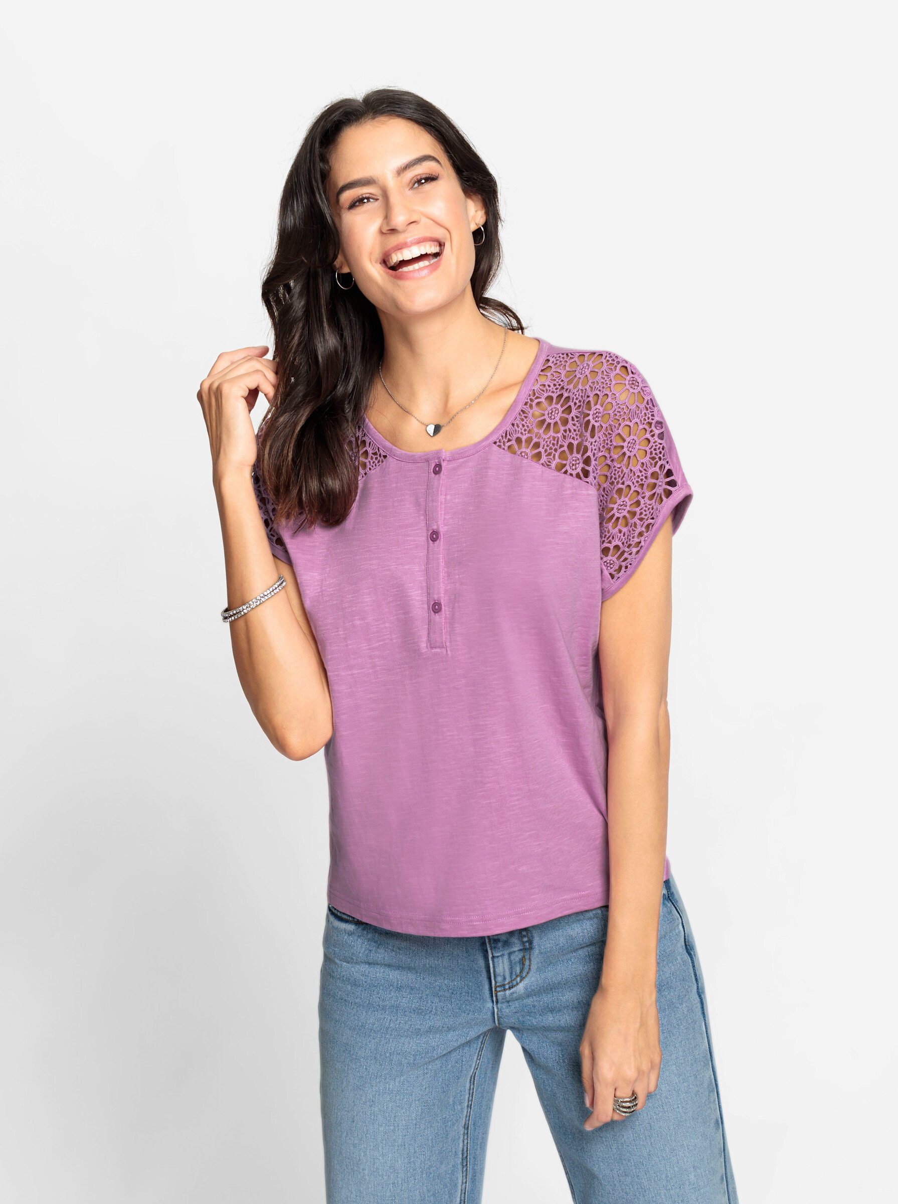 Casual Looks Rundhalsshirt "Shirt", (1 tlg.) günstig online kaufen