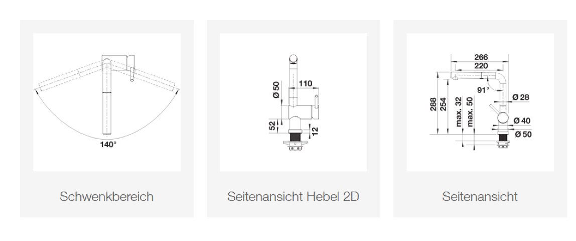 Thumbnail - Blanco Küchenarmatur LINUS-S-F Küchenarmatur Vorfenstereinbau Hochdruck schwarz 527523 Vorfenstereinbau Hochdruck schwar...