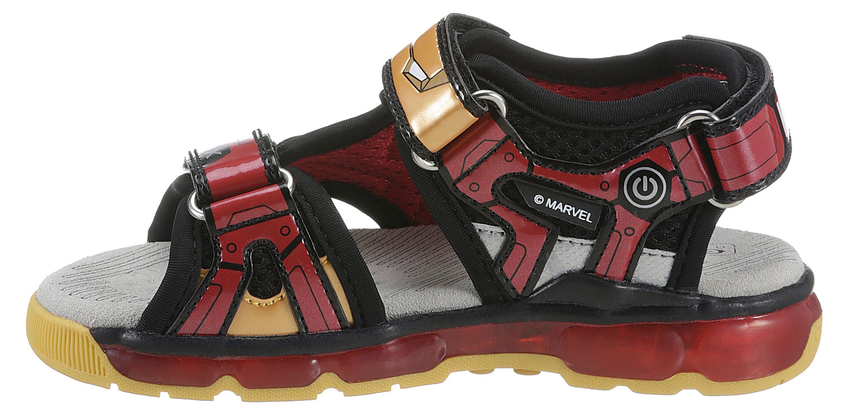 ANDROID SANDAL Geox J Ironman-Motiv BOY Blinkfunktion mit Sandale Blinkschuh und