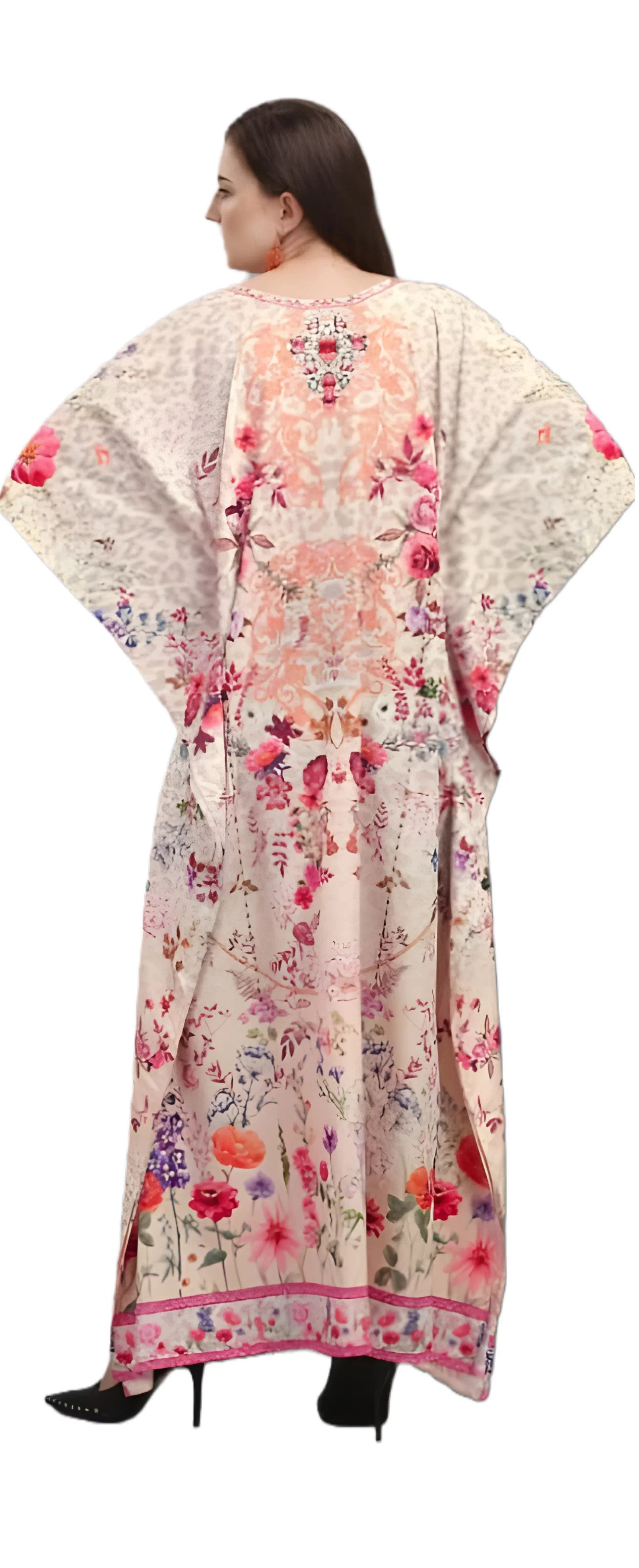 PfauGermany Kaftan CHARMING REEF Digital Printed With Stone Work