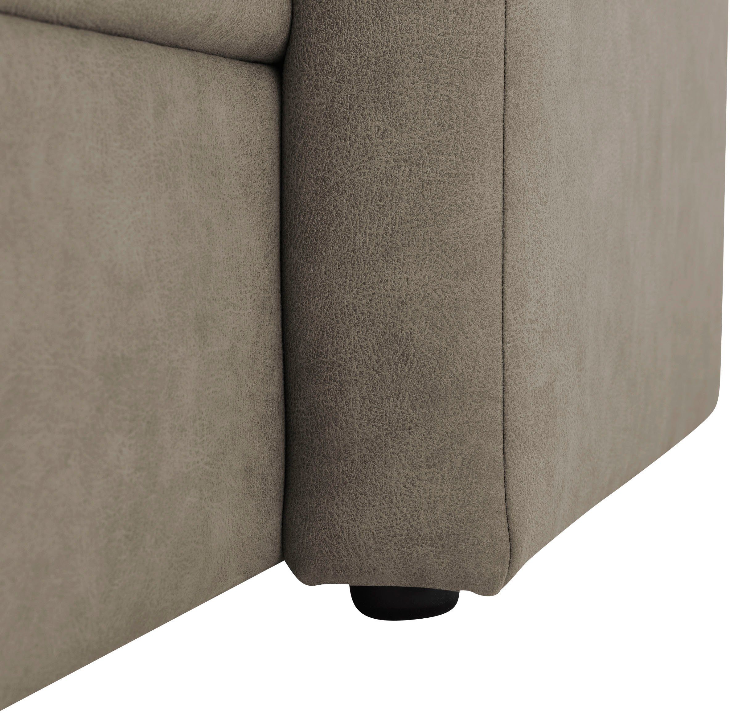 Fiora, mit VILLA Breite 223 ccm, Bettkasten Ecksofa wahlweise Bettfunktion und BECK