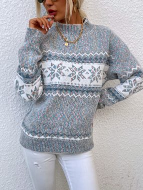 ZWY Strickpullover Damen Winter Pullover:Pullover Strickpullover Langarm Oberteil