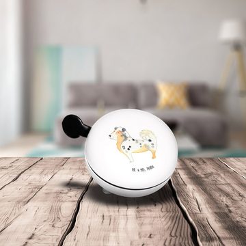 Mr. & Mrs. Panda Fahrradklingel Hund Australien Shepherd - Weiß - Geschenk, Spruch, Motiv, Familienhu, (1-tlg) Elegantes Design