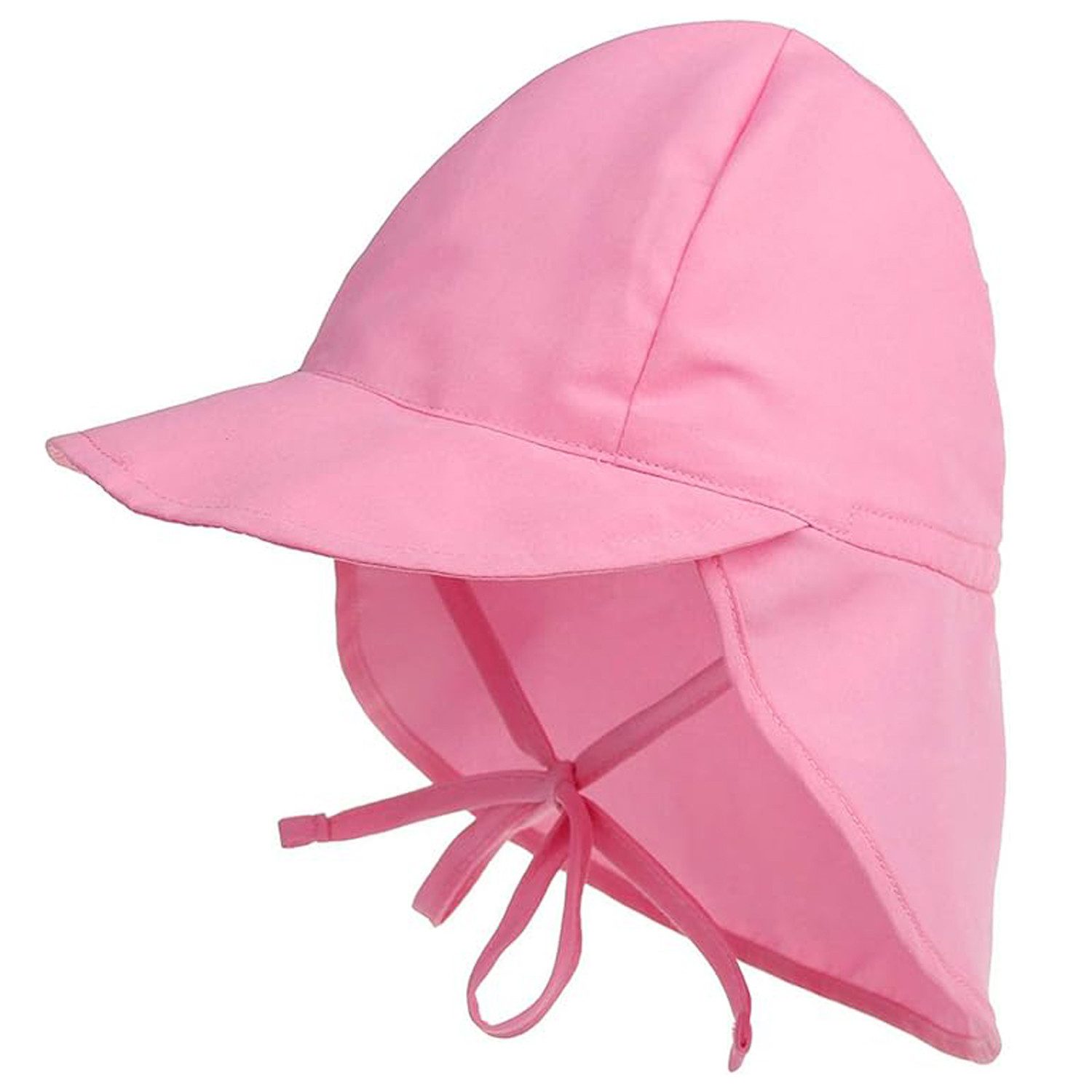 OKWISH Schirmmütze Kinder Sommermütze Sonnenschutz Hut Baby Kleinkind Sonnenhut (mit Verstellbarer Kinnriemen und Halsklappen, 1-St., Faltbar und platzsparend verstaubar, Sommer Kappe Strand Mütze) UV Schutz Strand Hut für 2-5 Jahre Mädchen Jungen