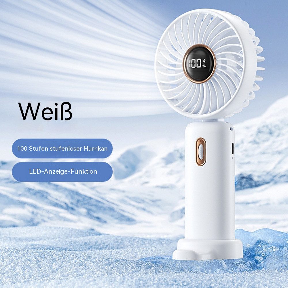 nsihing Handventilator Handventilator klappbar/wiederaufladbar mit Smartphonehalterung, Klein-Hand-Held-USB-Fan Portable Ventilatoren Kleiner