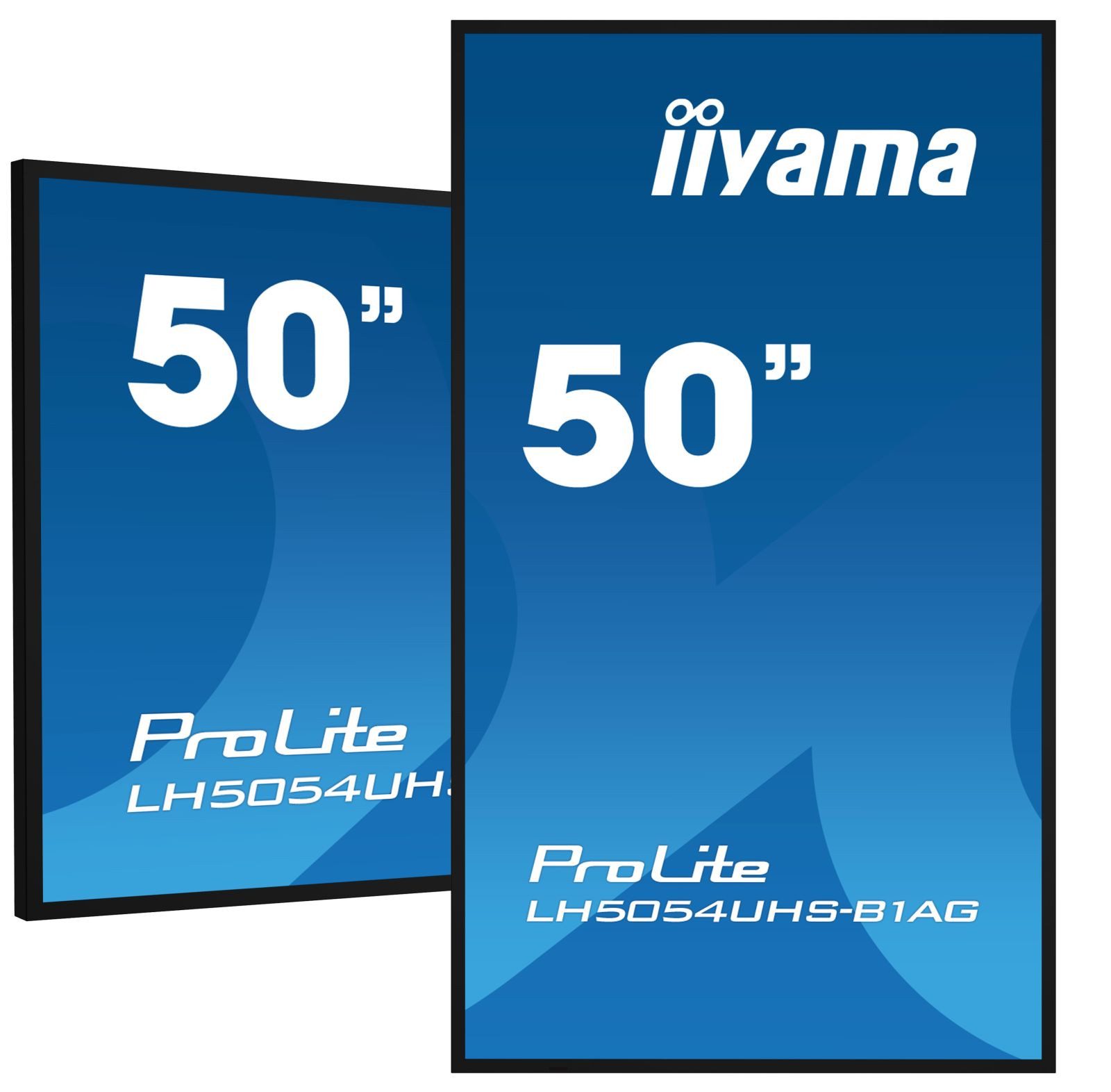 Iiyama LH5054UHS-B1AG LH54 Series - 125.7 cm (50) LCD-Display mit LED-Hinter TFT-Monitor (3840 x 2160 px, 4K Ultra HD, 9,5 ms Reaktionszeit, IPS, Wi-Fi, Lautsprecher, HDCP)