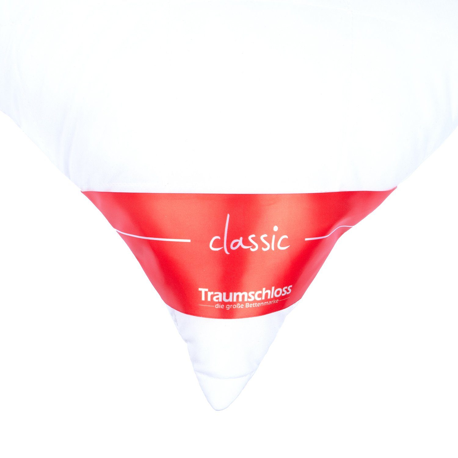 Classic Passform Traumschloss, Microfaser, 50% 50% 100% optimale Polyester und Viscoschaum, Bezug: Füllung: ROT, Druckentlastung Nackenstützkissen