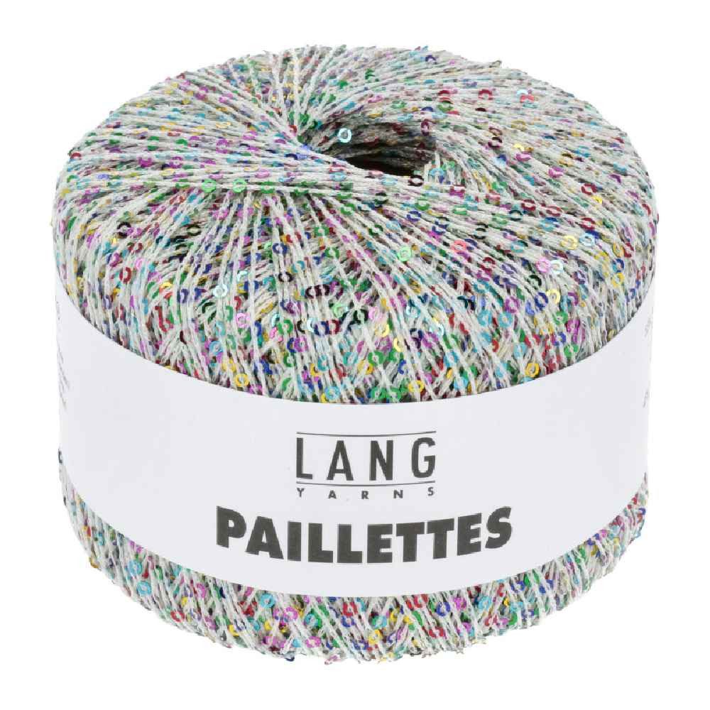 LANG YARNS PAILLETTES Häkelwolle, 112 m (25 Gramm), glänzendes Effektgarn mit Pailletten von Lang Yarns