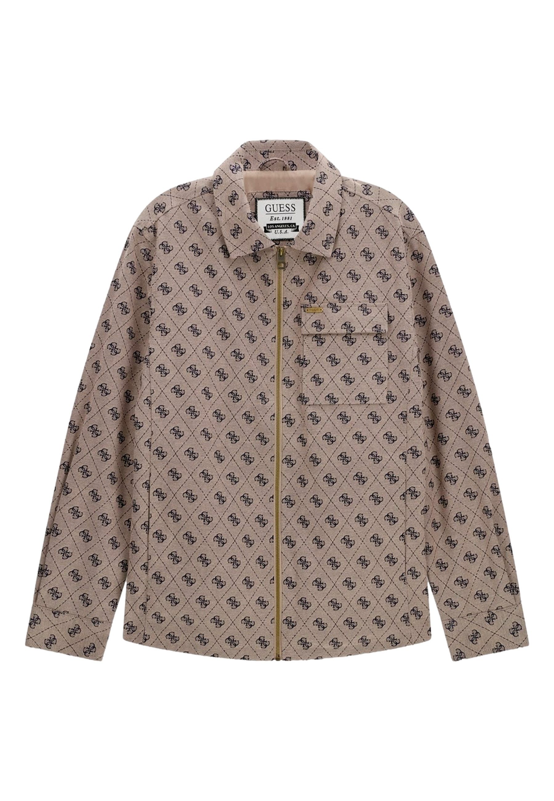 Guess Langarmhemd Hemd 4G SHACKET Langarmhemd (1-tlg)
