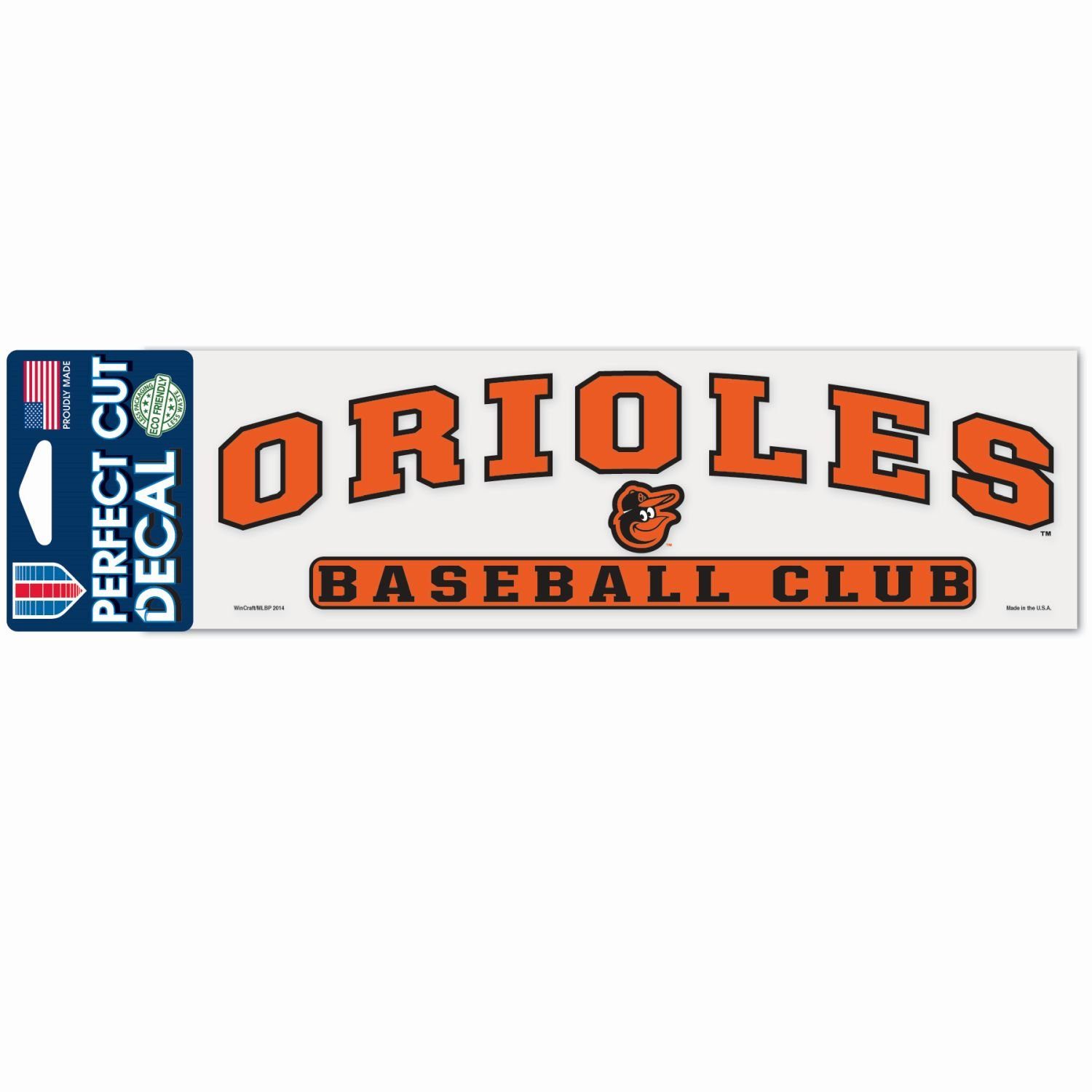Cut MLB Perfect Wanddekoobjekt Orioles 8x25cm WinCraft Aufkleber Baltimore
