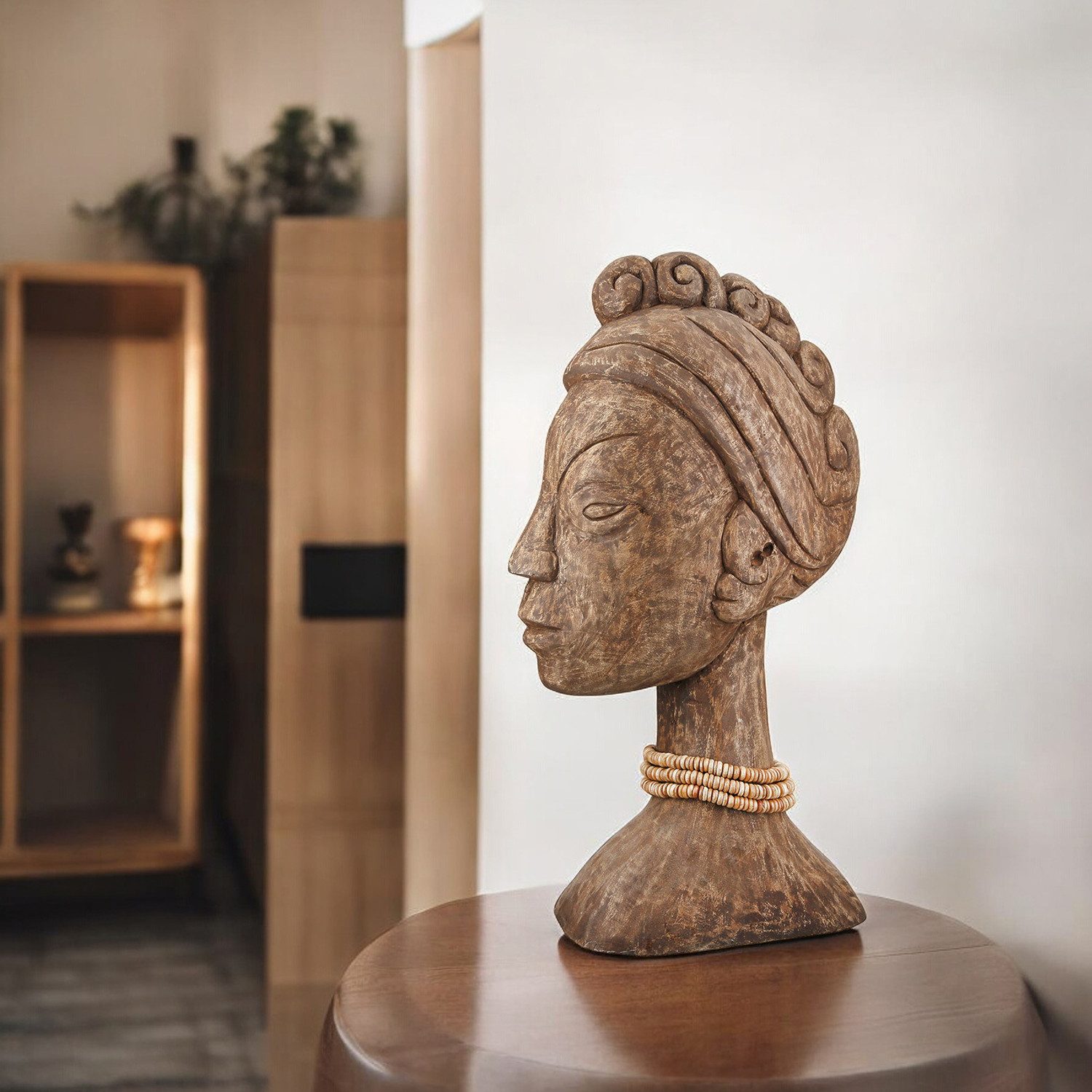 Afrikafigur Skulptur Frau African Lady