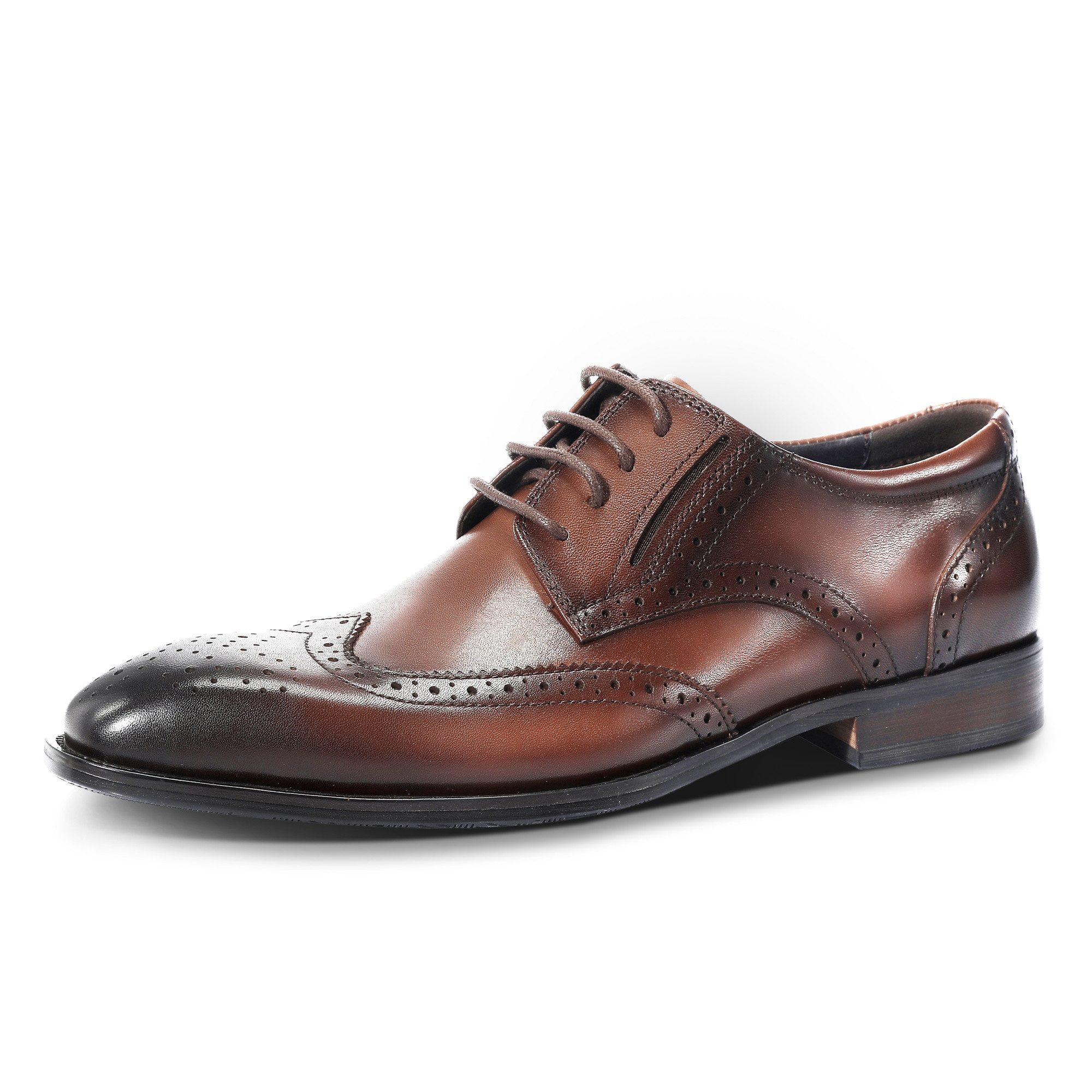 Allthemen Schnürschuh mit geschnitzten Mustern Businessschuh elegante Halbschuh
