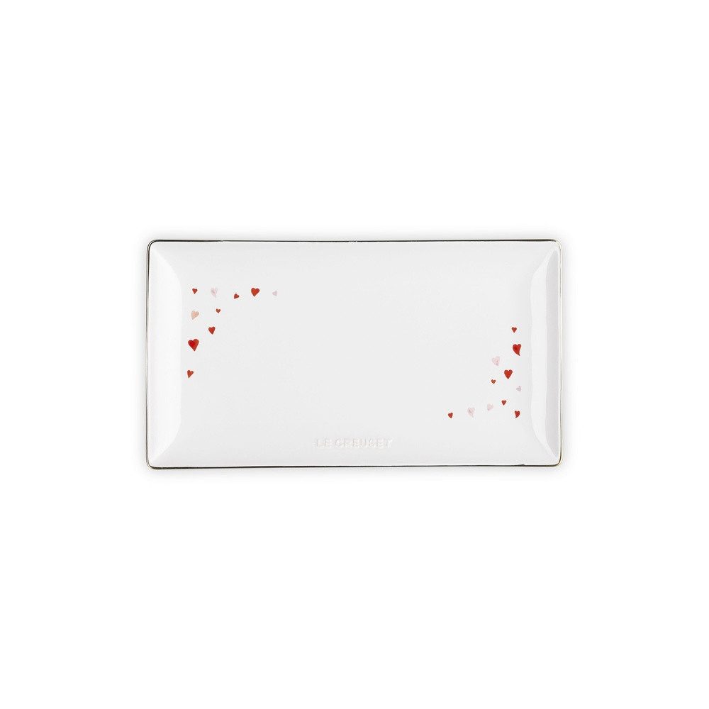 LE CREUSET Servierplatte LeCreuset Servierplatte Hearts 28cm, Steinzeug