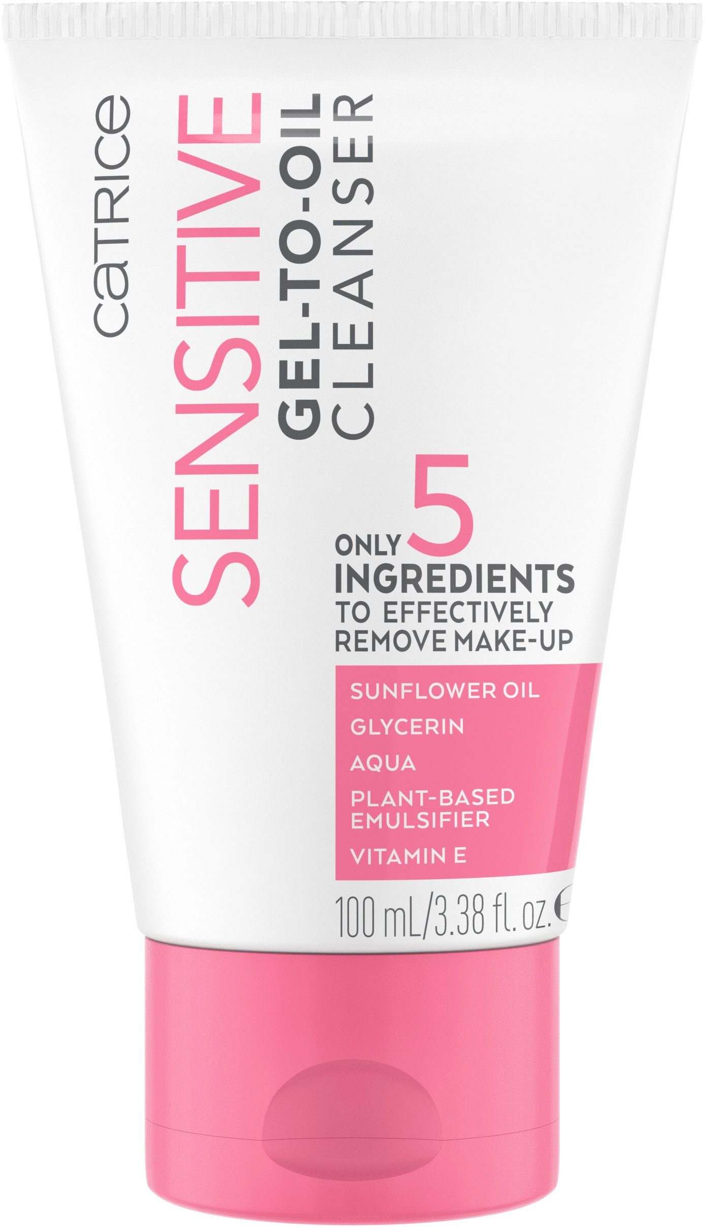 Gesichts-Reinigungsfluid Sensitive Catrice 3-tlg. Cleanser, Gel-to-Oil