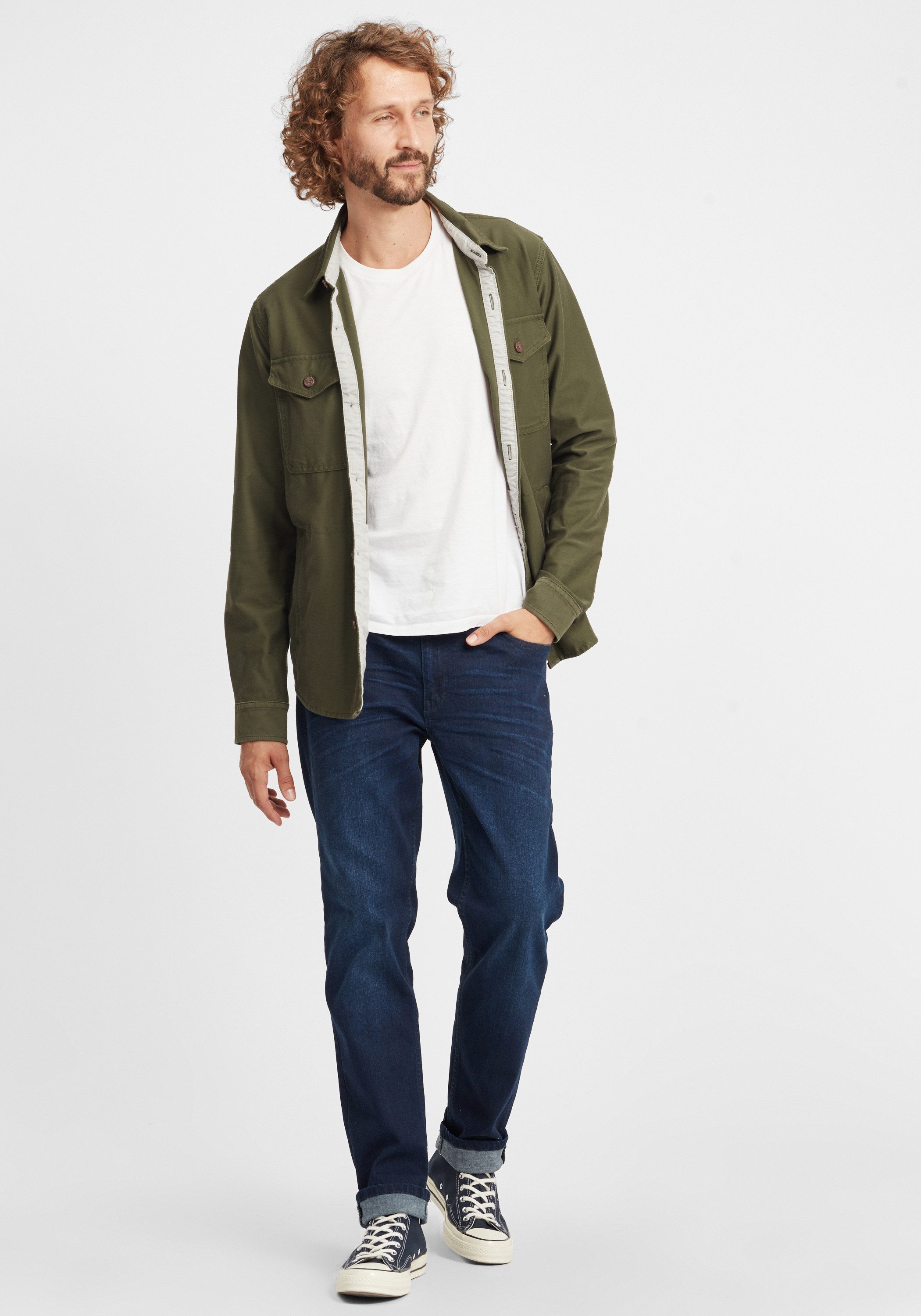 !Solid 5-Pocket-Jeans SDFynn 5-Pocket-Jeans mit Washed-Effekt