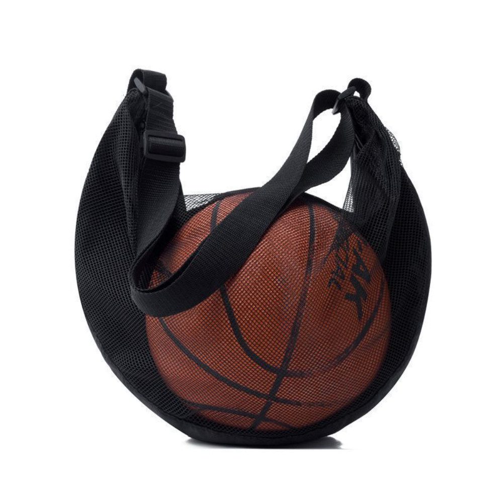 Blusmart Umhängetasche Umhängetasche für Basketball, Volleyball und Fußball (Großes Fassungsvermögen, flexibles Tragen, Mit einem Innenfach), Luftzufuhrnadel + Basketballnetztasche
