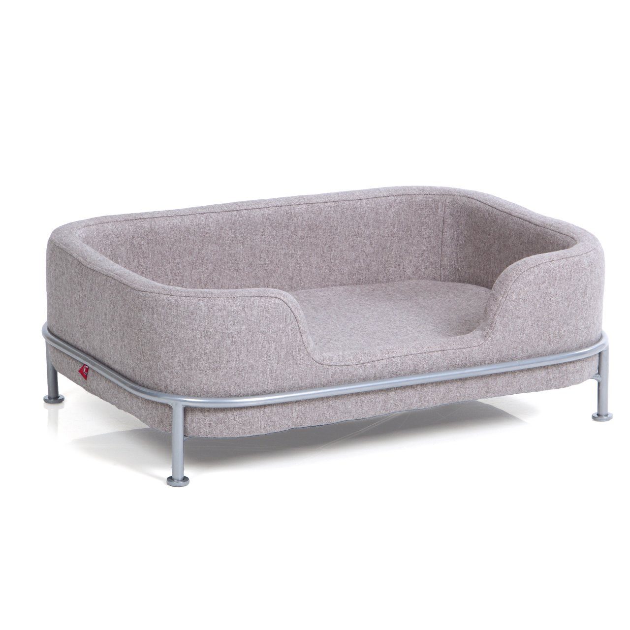 Canadian Cat Company Tierbett Haustierbett Windsor - Grau meliert 68 x 47,5 x 25,5 cm, Stoff, Stylischer erhöhter Schlafplatz für Hunde und Katzen