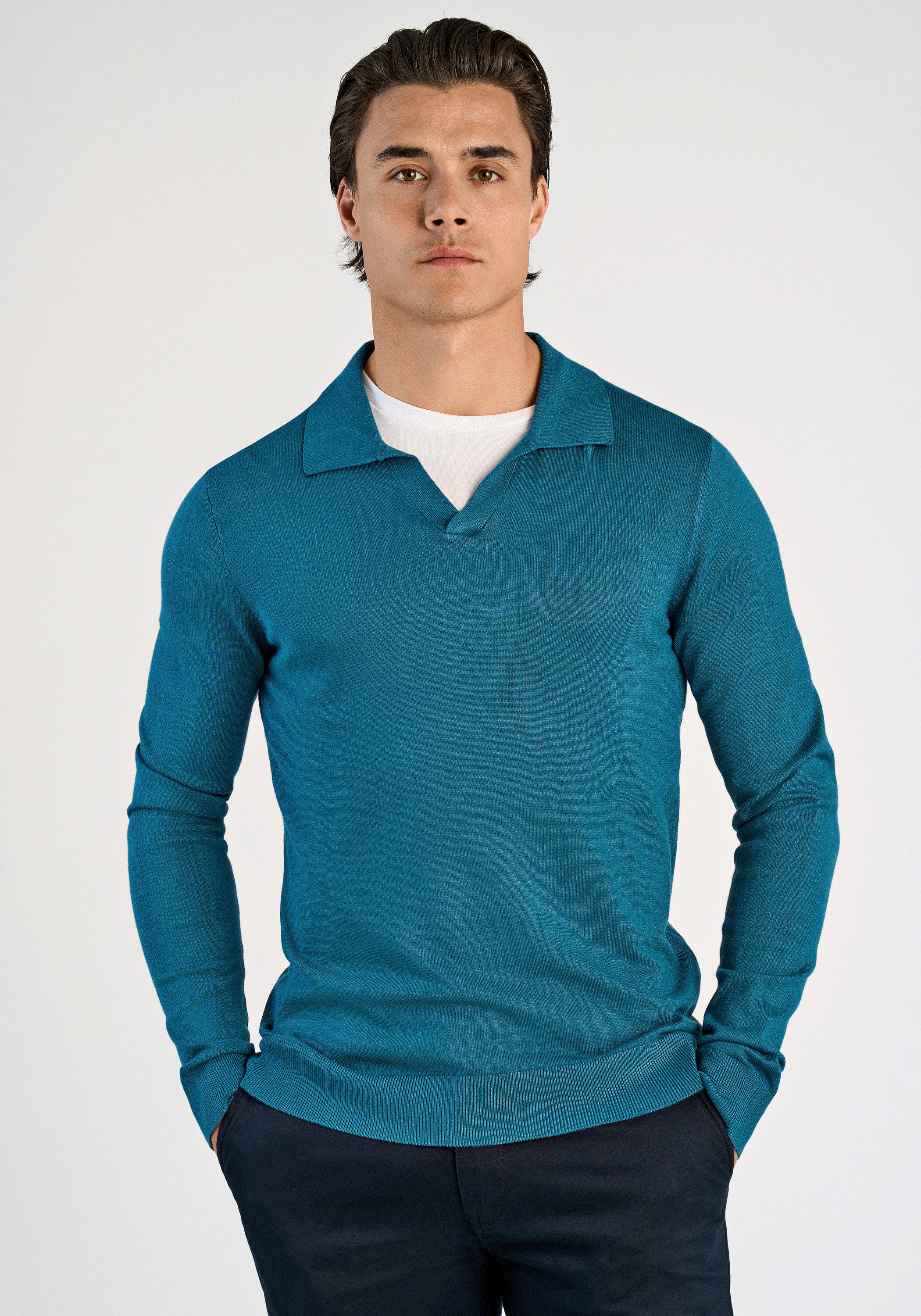 LINDBERGH Poloshirt Lindbergh Strickpullover günstig online kaufen