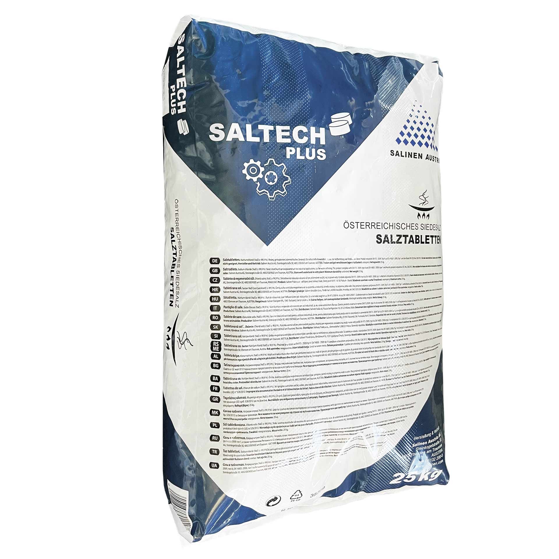 Thumbnail - SALTECH Plus 25 kg Sack Salztabletten Regeneriersalz Siedesalz Wasserenthärter