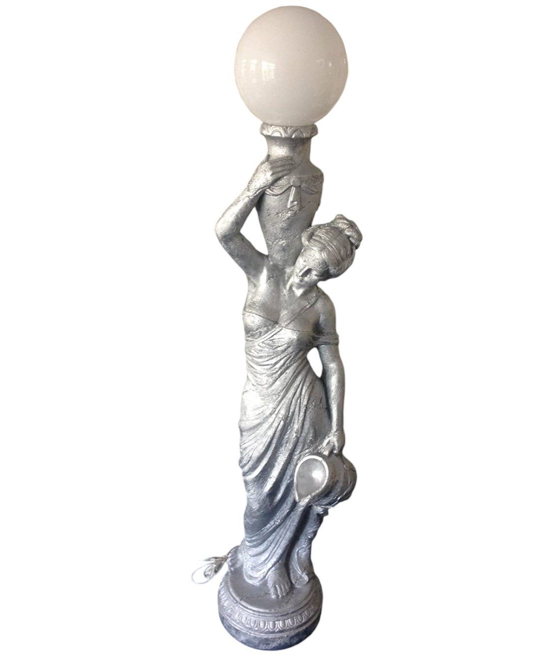 Schatzkiste1 Dekofigur Figurenlampe Stehlampe Griechische Antik 170.cm Hoch NEU, Frauenfigur