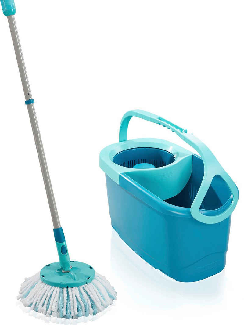 Leifheit Bodenwischer-Set Set CLEAN TWIST Disc Mop Ergo, 3-teilig, inkl. Eimer