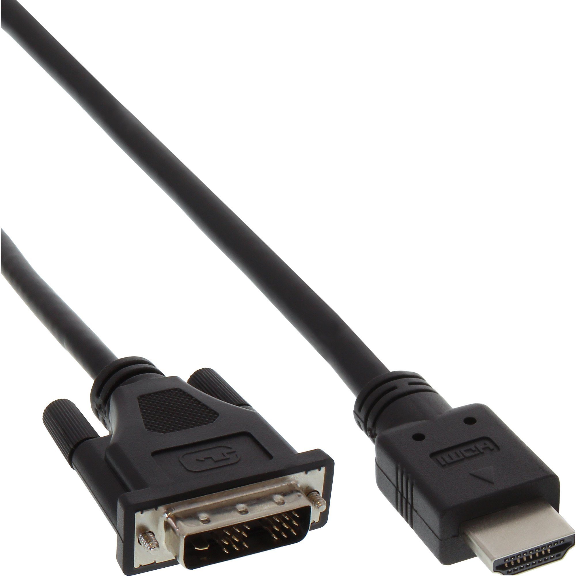 InLine® HDMI-DVI Adapterkabel, HDMI Stecker auf DVI 18+1 Stecker, 1m HDMI-Kabel