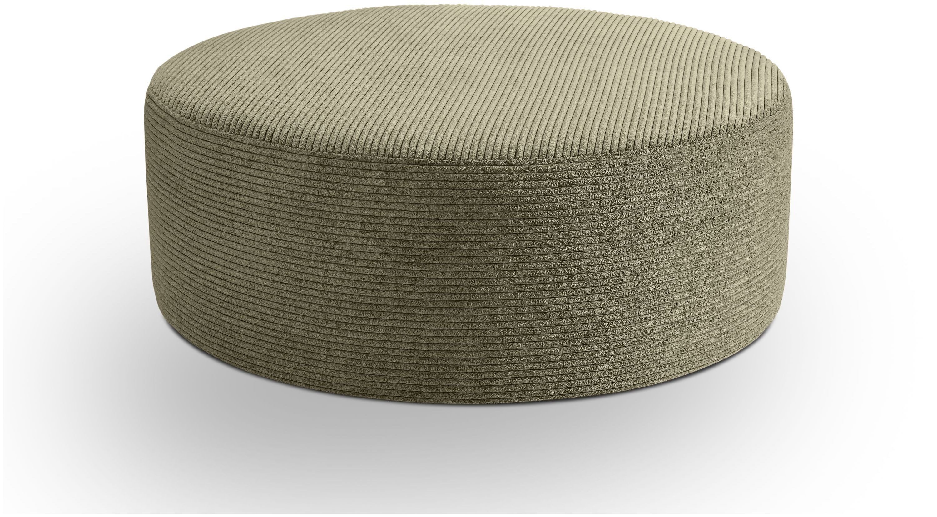 xonox.home Polsterhocker, Hocker groß aus Cord in khaki B/H/T: 103x39x103cm