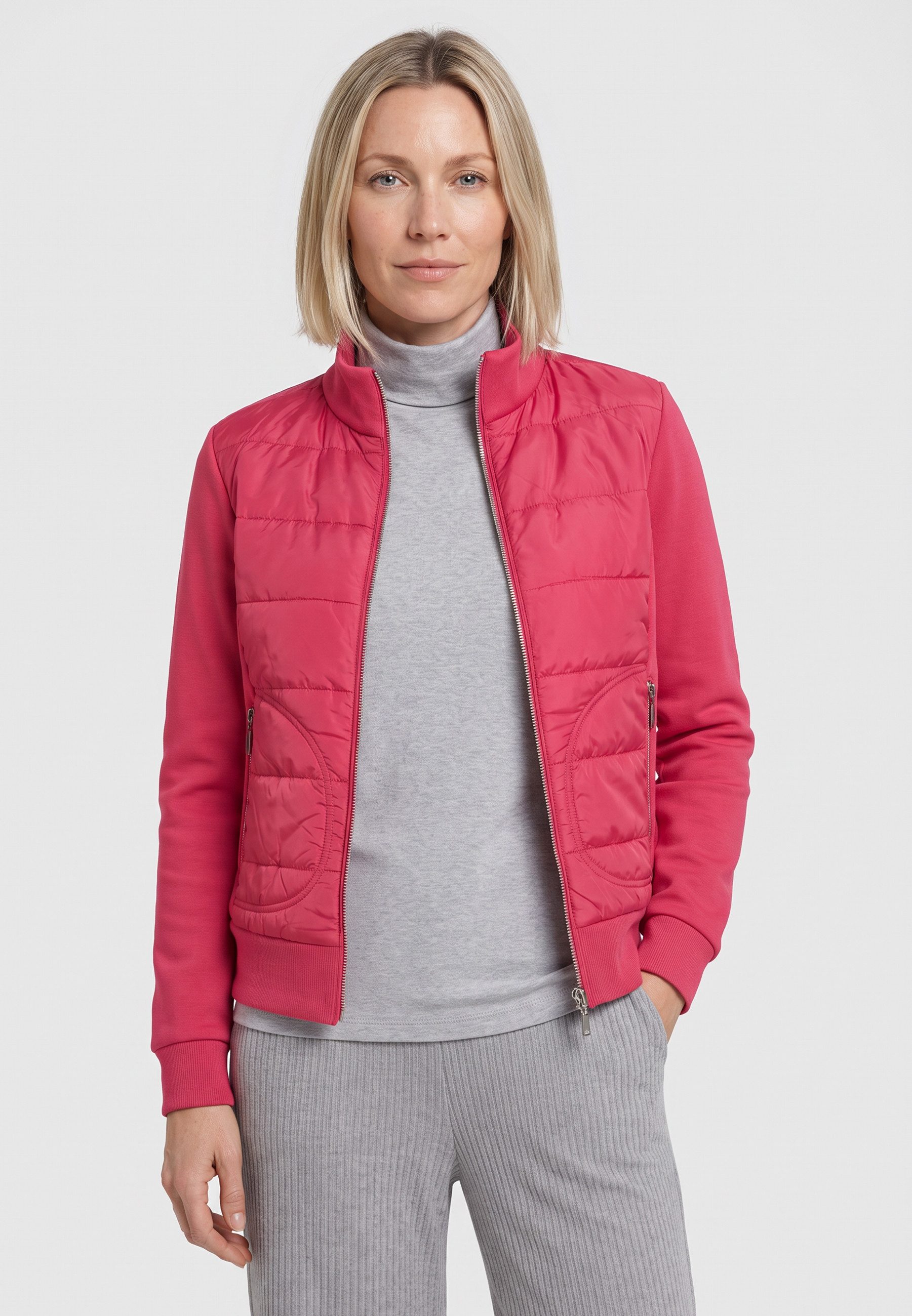 Olsen Kurzjacke mit Stehkragen und Reißverschluss