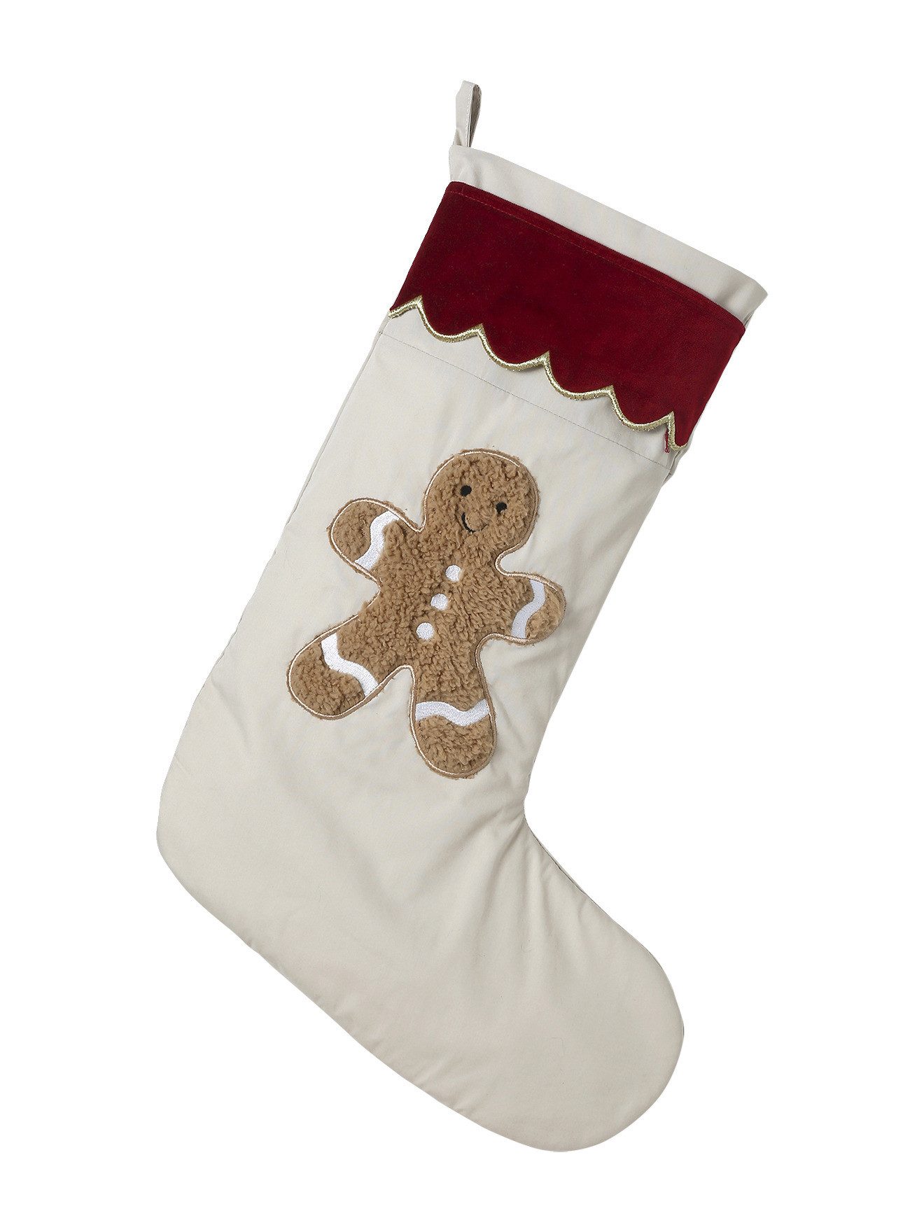 vertbaudet Weihnachtsfigur Weihnachtsstrumpf Lebkuchenmann
