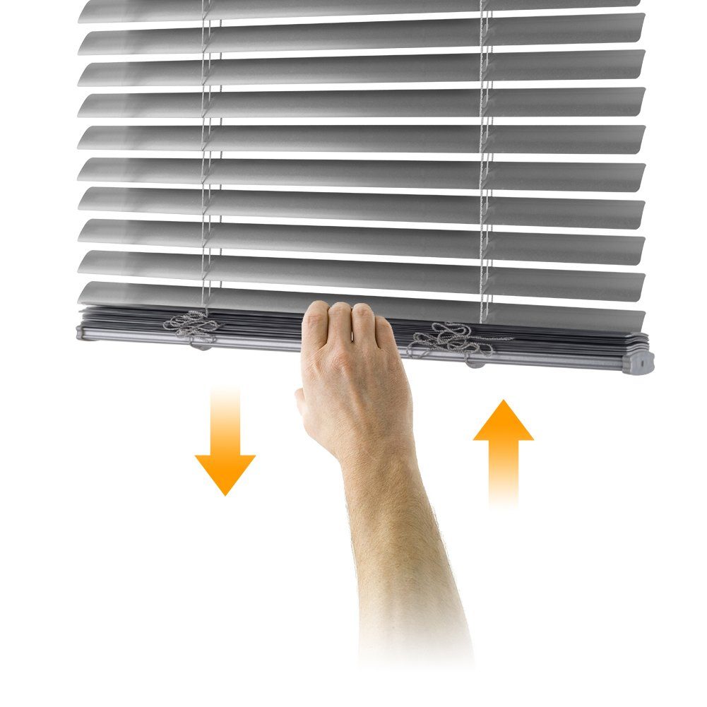 euroharry Jalousie Cordless-Schnurlos Aluminium Venetian Blind Alu Jalousie günstig online kaufen