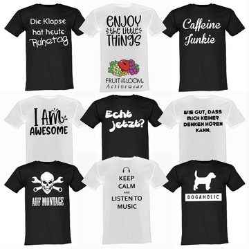 Lustige & Witzige T-Shirts T-Shirt T-Shirt Dogaholic Fun-Shirt Hunde Dog Logo 120 T-Shirt, Text, Spruch, Motto, lustig
