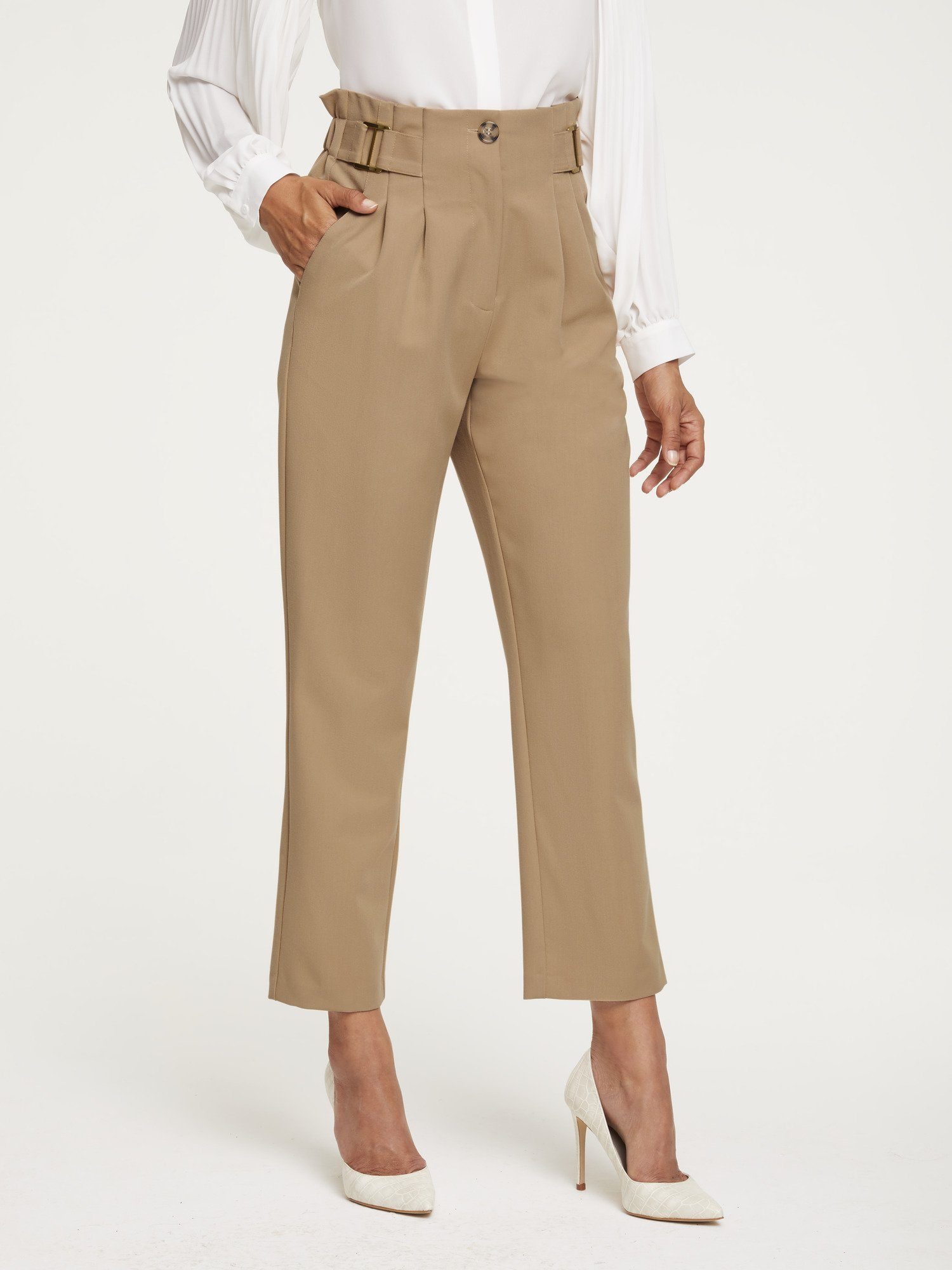 ASHLEY BROOKE by Heine Bundfaltenhose Paperbag-Style online kaufen | OTTO