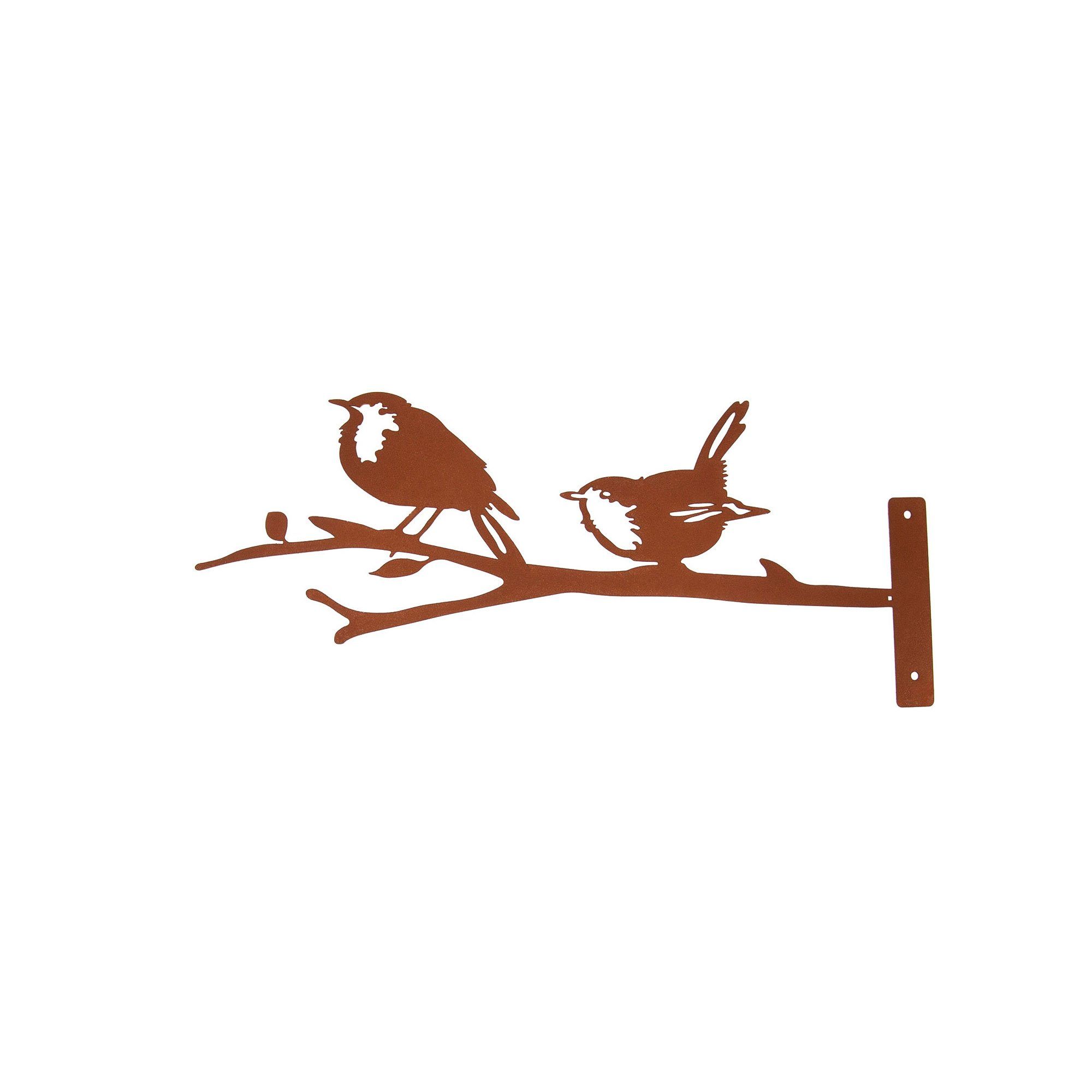UNUS GARDEN Dekofigur Baumstecker Rost zwei Vögel auf einem Ast (1 St) | Dekofiguren