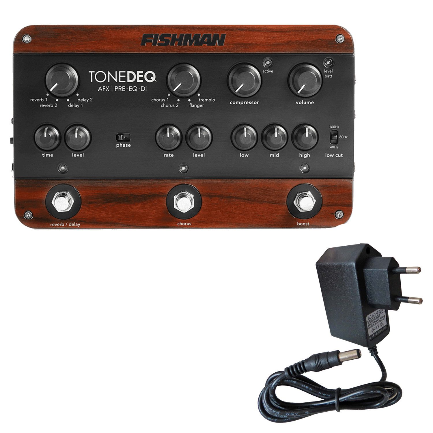 Fishman Akustikgitarre Fishman Tone DEQ AFX Vorverstärker für Gitarre mit Netzteil, Vorverstärker, Analog, vielseitig