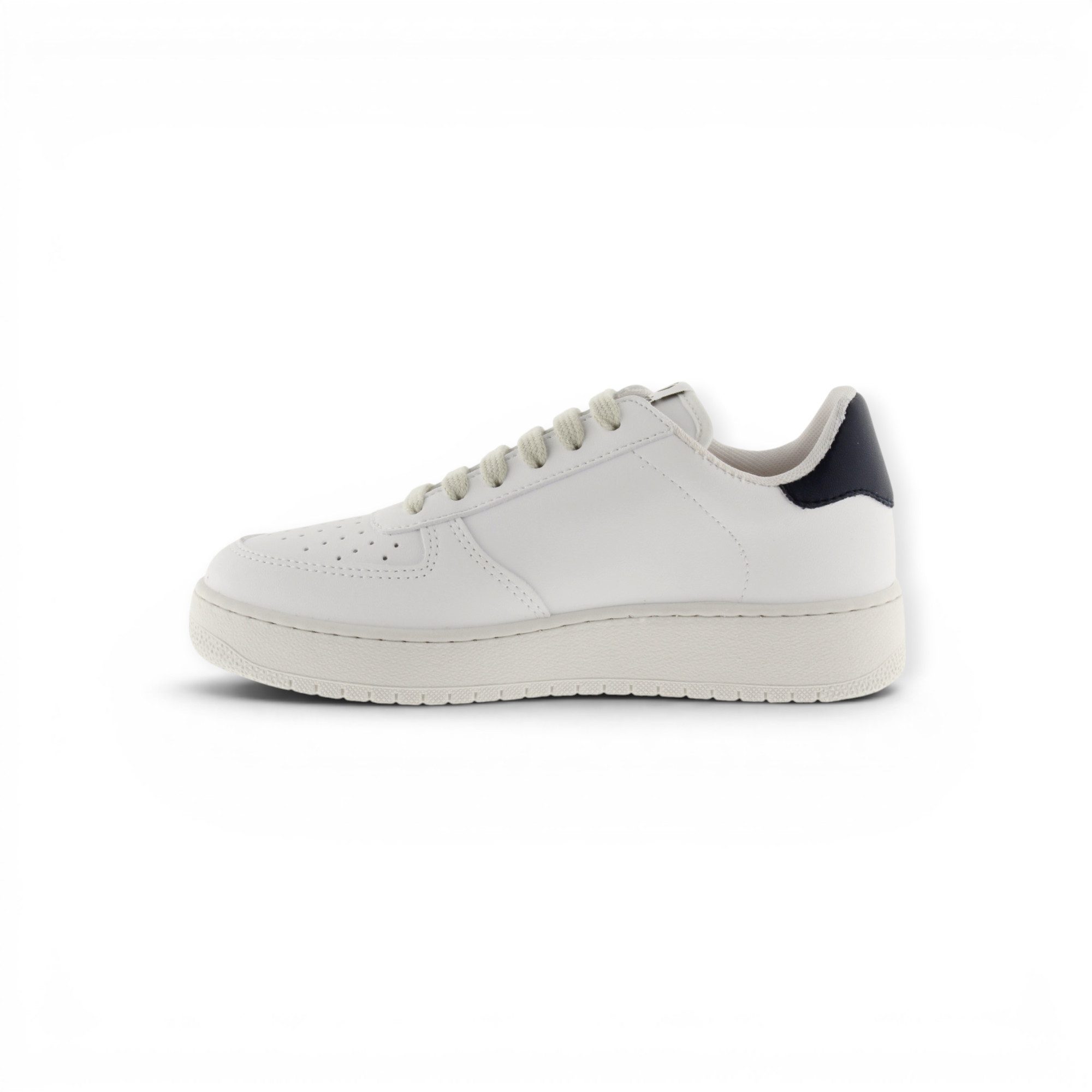 Victoria Madrid (Lederoptik/Farbe) - weiss/braun Sneaker