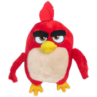 Marabellas Shop Kuscheltier Angry Birds Red Plüschfigur ca. 34 cm detailgetreue weiche Sammelfigur, authentische Darstellung